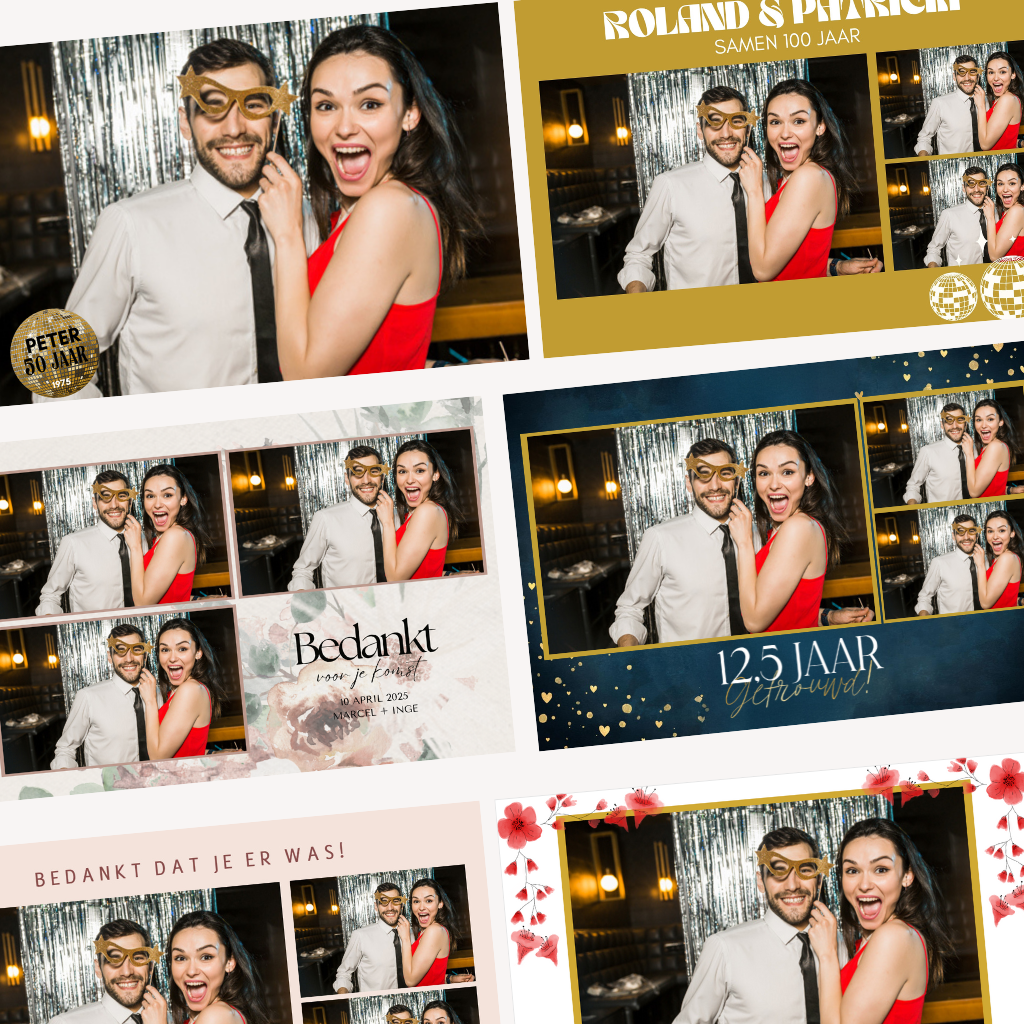 Photobooth foto design opties Boothbaas.nl Zwolle