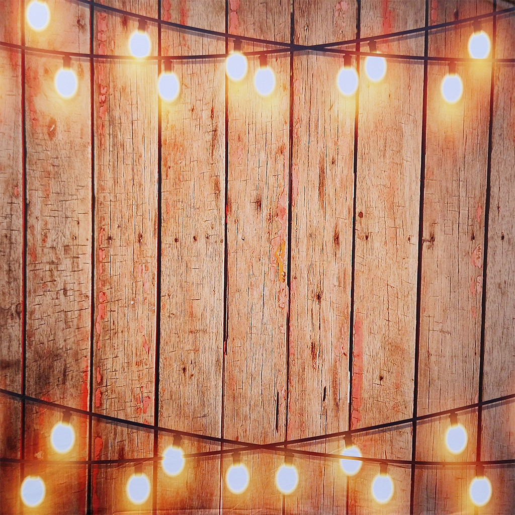 Backdrop hout met lichtjes huren BoothBaas Zwolle