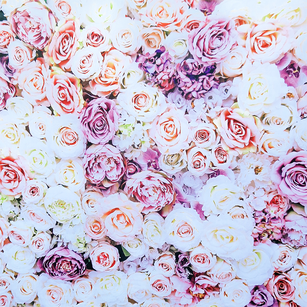 Backdrop met bloemen en rozen huren BoothBaas Zwolle